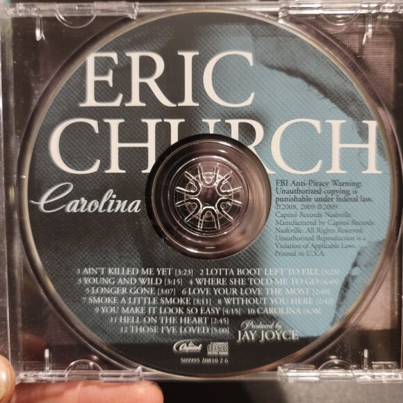 Eric Church Carolina (CD) - Picture 3 of 4